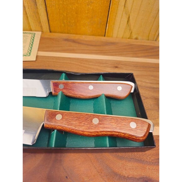 Vintage Maxam Steel Carving and Chef's Knife Set - Picture 7 of 7